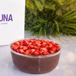 Chocolate Pudding with Strawberry